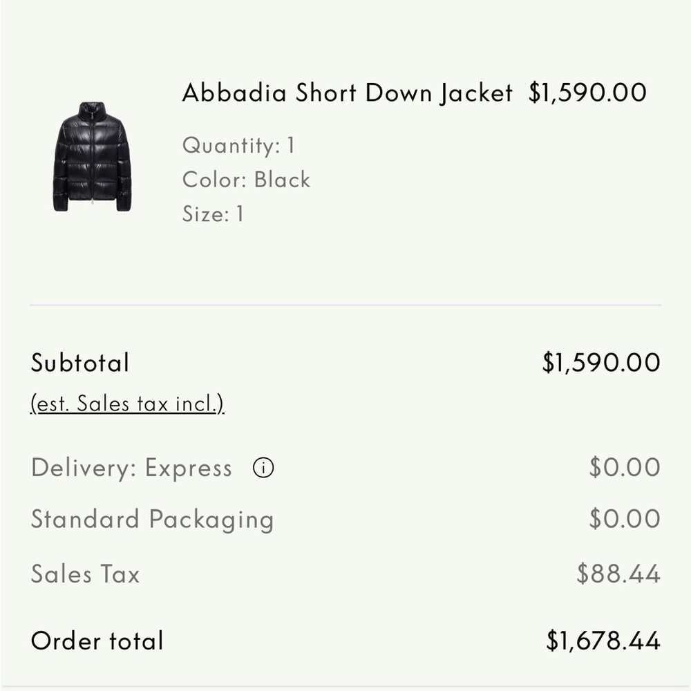 Moncler Abbadia Short Down Jacket - Picture 9 of 9